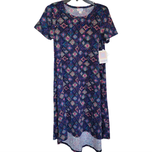 Lula Roe Dresses & Skirts - Lula Roe Carly Dress Size XXSmall. Geometric Print. New With Tags.